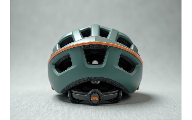 Gravel bike helmet with extended rear coverage and good ventilation